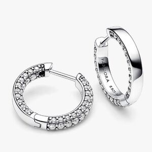 Pandora Timeless Pavé Single-row Hoop Earrings
Sterling silver 925-
